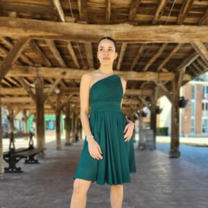 Robe cérémonie vert foncé