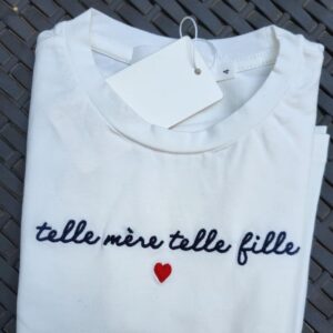 Tee-shirt enfant "telle mère, telle fille" Bleu