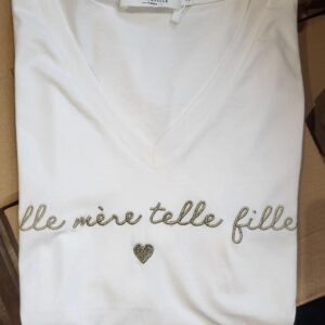 Tee-shirt "telle mère, telle fille' Doré