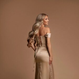 Robe de soirée dorée