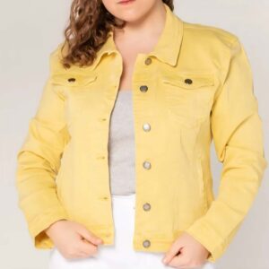 Veste en jean Jaune