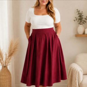 Jupe Bordeaux