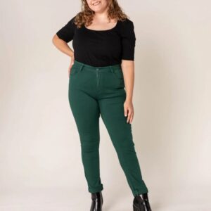 Pantalon basic vert sapin