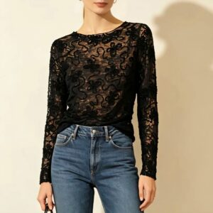 Haut dentelle noir