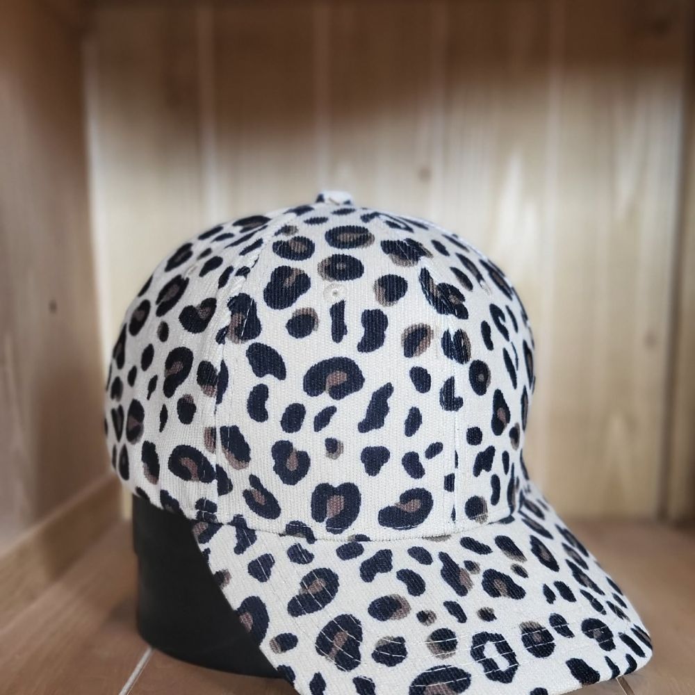 Casquettes velours Leopard